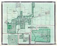 Brazil, Spencer, Gosport, Indiana State Atlas 1876